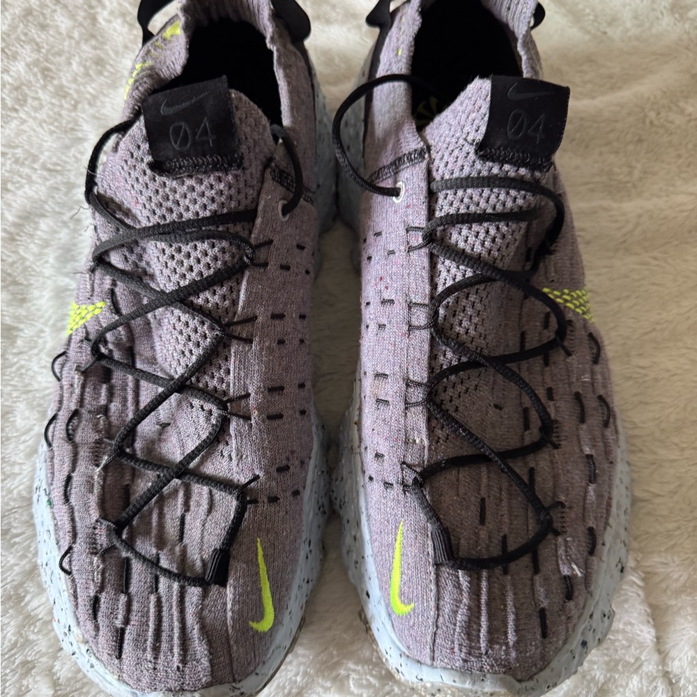 Nike Gray and Lime Athletic Shoes - Picture 2 of 5